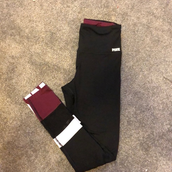 PINK Victoria's Secret Pants - VS PINK GYM BLACK LEGGINGS
